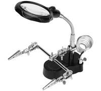 Kurtzy Lente Ingrandimento con Luce LED e Terza Mano per Saldatura - Lente