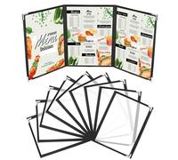 Kurtzy Porta Brochure Menu A5 (10pz) - Porta Menu Ristorante 3 Sezioni Double