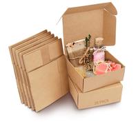 Kurtzy Scatole Regalo Cartone Marroni Kraft (20pz) - Scatola Cartone con