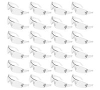 Kurtzy Set 24 Occhiali Protettivi da Lavoro - Occhiali Antinfortunistica Confortevoli - Ideali da Laboratorio Chimico con Lenti Plastica Trasparenti Antigraffio - Nasello in Gomma Antiscivolo