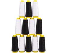 Kurtzy Set Rocchetto Filo per Macchina da Cucire Poliestere (12pz) - Bobine Filo