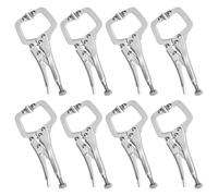 Kurtzy Set Pinze Autobloccanti in Metallo da 13,3 cm, Vite Regolabile e Cuscinetti Girevoli (8pz)- Kit Pinze Saldatura Morsetti da Falegname a Sgancio Rapido -Pinza Autobloccante per Fai da Te e Hobby