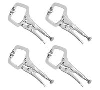 Kurtzy Set Pinze Autobloccanti in Metallo da 13,3 cm, Vite Regolabile e Cuscinetti Girevoli (4pz)- Kit Pinze Saldatura Morsetti da Falegname a Sgancio Rapido -Pinza Autobloccante per Fai da Te e Hobby