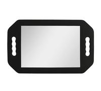 Kurtzy Specchio da Parrucchiere Leggero Portatile - Specchio a Mano in Schiuma Nera per Barbiere Accessori, Saloni ed Estetiste - Specchio con Manico Doppio per Mostrare il Retro dei Tagli di Capelli