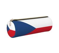 kurue Bandiera della Repubblica Ceca Caso di Pelle Penna Sacchetto Sottile Matita Sacchetto Bella Cancelleria Sacchetto Cosmetico Portatile Zipper Organizer Bag