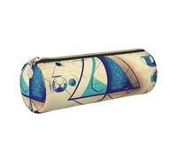 kurue Matematica Geometria Geek Calcolo Caso di Cuoio Penna Sacchetto Sottile Matita Sacchetto Bella Cancelleria Sacchetto Portatile Cosmetico Sacchetto Della Chiusura Lampo Organizer Bag