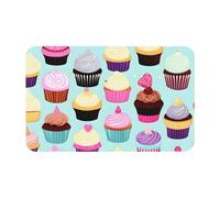 kurue Tappetino da bagno con stampa di cupcake in diatomacea, grande, antiscivolo, ad asciugatura rapida, tappetino da bagno