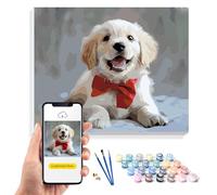 KURUMi 24/36/48 Colori - Kit Personalizzato per Dipingere con i Numeri per Adulti, Trasforma la Tua Foto in Quadri da Dipingere Numerati Unici: Famiglia, Animale Domestico o Persona Cara