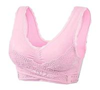 Kurvea - Reggiseno sportivo da donna, imbottito, senza stiratura, con supporto per una buona tenuta, con reggiseno classico, invisibile, con push up, comodo, senza cuciture, reggiseno