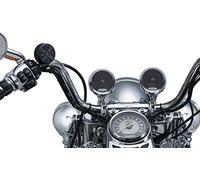 Kuryakyn 2712 MTX Road Thunder - Altoparlanti per moto, resistenti alle intemperie, da 100 Watt, con supporto per manubrio e controller audio Bluetooth, cromati