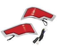 Kuryakyn 2954 Tracer Tour-Pak Luce - Cromo Luce Con Rosso Lente