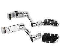 Kuryakyn 4056 Motorcycle Foot Controls: Ergo II Cruise Mounts with Dually ISO Pegs and 6" Arms for Honda Gold Wing, Valkyrie Motorcycles, Chrome, 1 Pair