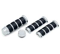 Kuryakyn 6780 Accessori Manubrio Moto: Manopole ISO per Moto Harley-Davison con Manopole Riscaldate, Cromate, 1 Paio