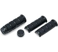 Kuryakyn 6781 Accessori Manubrio Moto: Manopole ISO per Moto Harley-Davison con Manopole Riscaldate, Nero Lucido, 1 Paio