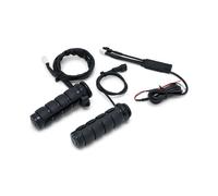 Kuryakyn, manopole ISO riscaldate. Nero lucido 08-21 H-D con acceleratore elettr