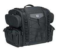 Kuryakyn Momentum Road Warrior 5284 - Borsa da viaggio per moto, resistente alle intemperie, con cinghie Sissy Bar, colore: nero