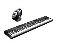 Kurzweil KAS1-LB Stage Piano Keyboard Nero 88 tasti + cuffie keepdrum
