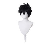Kusaka Kabane Cosplay Wig Anime Kemono Jihen Cosplay Wigs Black Short Halloween Party Heat Resistant Synthetic Hair + Wig Cap