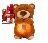 kuschelbärr babys | Beruhigendes Plüschtier | Atmungs Simulation Spielzeug | Schlafhilfe mit sanftem Licht & Musikfunktion für Neugeborene Kleinkinder ideal als Geschenk zur Geburt Taufe Weihnachten