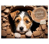 Kuschelige Hunde - kleine Herzensbrecher in Aktion (Wandkalender 2026 DIN A3 quer), CALVENDO Monatskalender: Jeden Monat ein niedliches Hundebild.