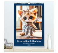 Kuschelige Kätzchen - Katzen mit großem Augenaufschlag (hochwertiger Premium Wandkalender 2026 DIN A2 hoch), Kunstdruck in Hochglanz: Modische Momente mit niedlichen Kätzchen