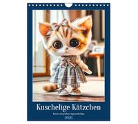 Kuschelige Kätzchen - Katzen mit großem Augenaufschlag (Wandkalender 2026 DIN A4 hoch), CALVENDO Monatskalender: Modische Momente mit niedlichen Kätzchen