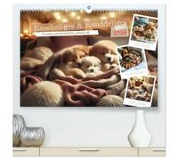 Kuscheliges & Knuddeliges (hochwertiger Premium Wandkalender 2026 DIN A2 quer), Kunstdruck in Hochglanz: Kuschel dich glücklich - mit Liebe gemacht.