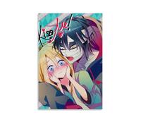 KUSDPKAJC Angels of Death Anime, poster decorativo da parete, per soggiorno, camera da letto, decorazione moderna per camera da letto, 60 x 90 cm
