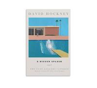 KUSDPKAJC David Hockney A Bigger Splash Art, poster decorativo da parete, per soggiorno, camera da letto, decorazione moderna per camera da letto, 60 x 90 cm