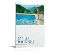 KUSDPKAJC Empire Merchandising GmbH - Poster da parete "Pool With Two Figurs", soggetto: David Hockney, decorazione da parete, per camera da letto, per camera da letto, 20 x 30 pollici (50 x 75 cm)