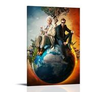 KUSDPKAJC Good Omens Fanart, poster decorativo da parete, per soggiorno, camera da letto, decorazione moderna per camera da letto, 60 x 90 cm