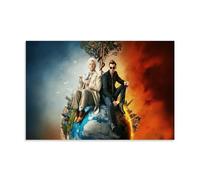 KUSDPKAJC Good Omens Tv Fanart, poster decorativo da parete, per soggiorno, camera da letto, decorazione moderna per camera da letto, 60 x 90 cm