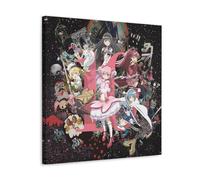 KUSDPKAJC Puella Magi Madoka Magica Movie Art, poster decorativo da parete, per soggiorno, camera da letto, decorazione moderna per la camera da letto, 70 x 70 cm