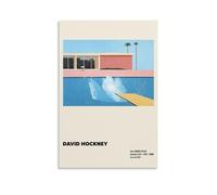 KUSDPKAJC The Bigger Splash David Hockney, poster decorativo da parete, per soggiorno, camera da letto, decorazione moderna per camera da letto, 60 x 90 cm