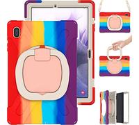 KUSEZJK Custodia per Samsung Galaxy Tab S7 Fe 12.4 T730 T735 T736B T736N, Galaxy Tab S7 Fe 12.4" Cover, Cover Protettiva per Tablet Robusta e Resistente per Bambini con Cavalletto Rotante & Tracolla