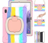 KUSEZJK Custodia per Samsung Galaxy Tab S7 Fe 12.4 T730 T735 T736B T736N, Galaxy Tab S7 Fe 12.4" Cover, Cover Protettiva per Tablet Robusta e Resistente per Bambini con Cavalletto Rotante & Tracolla