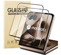KUSINHOKA 2 Pezzi Frontale Pellicola Protettiva per Motorola Razr 60 Ultra, HD Chiaro Anti-Graffio Protezione Schermo, Cover Compatibile, Pellicola Protettivo in Vetro Temperato per Moto Razr 60 Ultra