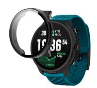 KUSINHOKA Cover per Suunto Race 2, Custodia Protezione con Vetro Temperato, Schermo Protettiva Ultra Sottile HD Clear PC Rigida Cover per Suunto Race 2, Nero