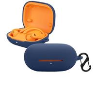 KUSINHOKA Custodia Compatibile con Beats Powerbeats PRO 2, Cover Protezione in Silicone con Gancio Portachiavi, Morbido Antiurto Portatile Custodia Protettiva [Ricarica Wireless], Blu