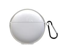 KUSINHOKA Custodia Compatibile con Huawei Freebuds 7i, Cover Protezione in Silicone con Gancio Portachiavi, Morbido Antiurto Portatile Custodia Protettiva [Ricarica Wireless], Trasparente