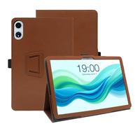 KUSINHOKA Custodia Compatibile con Teclast T60 Plus/Odea A12 12 Pollici, Leggero Pelle PU Protettiva Cover con Cinturino da Polso, Tablet Custodia Magnetico con Funzione di Supporto, Marrone Scuro