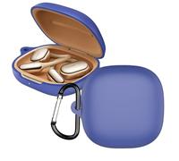 KUSINHOKA Custodia Compatibile con Xiaomi OpenWear Stereo PRO, Cover Protezione in Silicone con Gancio Portachiavi, Morbido Antiurto Portatile Custodia Protettiva [Ricarica Wireless], Blu