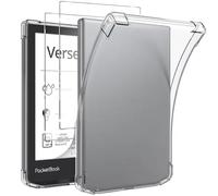 KUSINHOKA Custodia per Pocketbook Verse/Verse PRO/PRO Color/Verse Lite 6 Pollici + [2 Pezzi] Pellicola Vetro Temperato, [Antiurto] Morbido Silicone Cover，Anti-Graffio TPU Leggero Case Protettiva