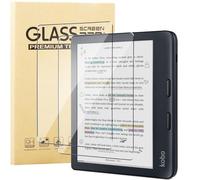 KUSINHOKA Pellicola Vetro Temperato per Kobo Libra Colour, [2 Pezzi] Durezza 9H [Anti-Graffio] Pellicola Protettiva, [Senza Bolle], HD Trasparente Protezione Schermo Protector Film