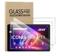 KUSINHOKA Vetro Temperato per Acer Iconia Tab P11 (11 Pollici), [2 Pezzi] Durezza 9H Pellicola Protettiva, [Anti-Graffio], [Senza Bolle], HD Trasparente Protezione Schermo Protector Film
