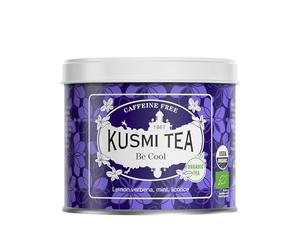 Kusmi Tea - Be Cool - 100% Naturale e Biologico - Miscela di Piante, Menta Piperita, Liquirizia e Mela - Infuso Biologico Senza Teina - Scatola di Tè da 90g - Quantità per circa 50 tazze