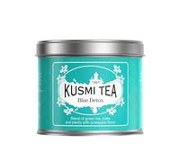 Kusmi Tea - Blue Detox - Miscela di Tè Verde, Mate e Ananas - Da Gustare Caldo o Freddo - Foglie Sfuse - Scatola da 100g per 50 Tazze