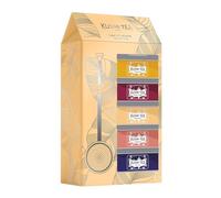 Kusmi Tea - Cofanetto di tisane + pinzetta da tè - Assortimento di tè biologici - Idea regalo per uomo e donna - Tisane aromatizzate, rooibos - Note di frutta e spezie - 5 confezioni da 25 g