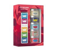 Kusmi Tea - Confezione Regalo di Tè Neri + Infusore Tè - Cofanetto Regalo per Uomini e Donne - Selezione Tè Biologici - Tè Earl Grey,Tè Ceylon - Tè in Foglie Sfuse - 5 Scatole in Metallo da 25 g