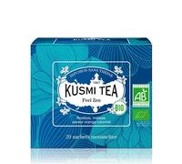 Kusmi Tea - Feel Zen (Bio) - Infuso di una miscela di piante e mela aromatizzata arancia-caramello - Scatola da 20 bustine